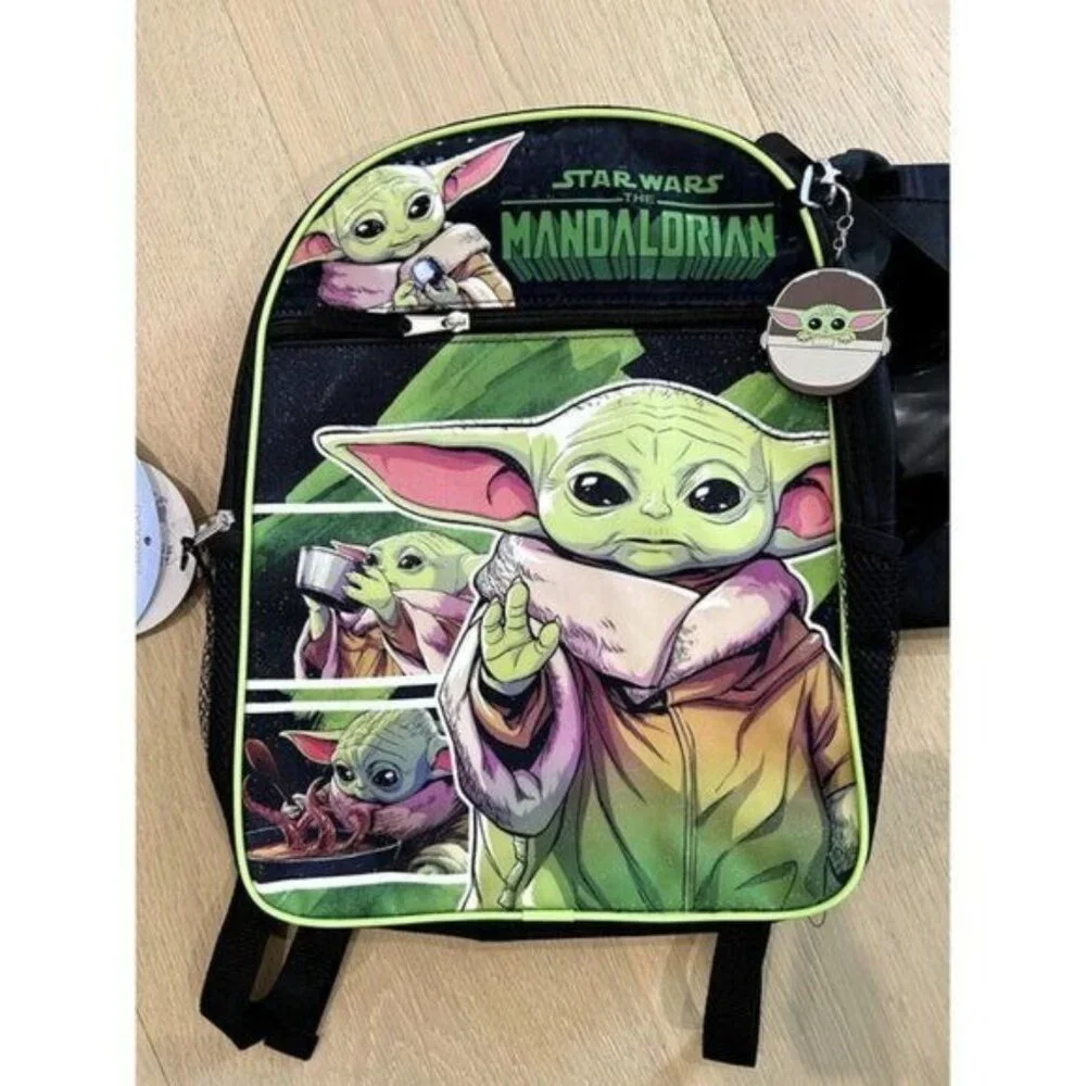 Star Wars Mandalorian 5pc 16 inch back pack NWT